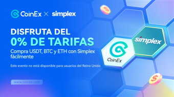 Oferta exclusiva: Adquiere criptomonedas sin tarifas en CoinEx a través de Simplex
