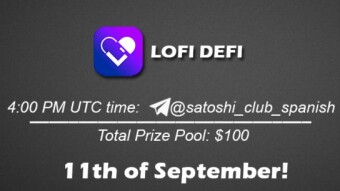 Join the AMA of Satoshi Club x LOFI DeFi Spanish. Rewards: 100 USDT, September 11th.