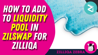 How to add to Liquidity Pool in ZilSwap for Zilliqa