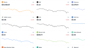 Bitcoin Continues to Lead Crypto's Dive as Ampleforth Shows Signs of Becoming a Counter Trade