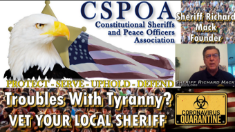 Sheriff Richard Mack CSPOA #Lockdown #VETYOURSHERIFF