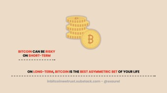 Owning Bitcoin Can Be Risky on Short-Term, but Not Owning Bitcoin Is a Far Greater Risk on Long-Term