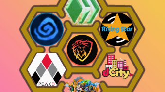 My Hive NFTs, dcity mythical.farm, rising star, and splinter lands