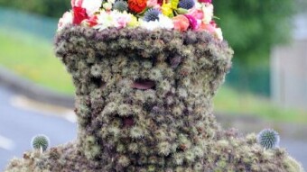 The Burryman Festival at South Queensferry Edinburgh,Scotland
