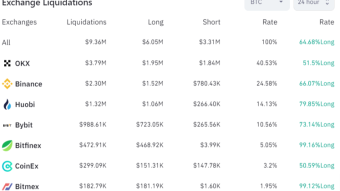 Daily bitcoin liquidation volume analysis