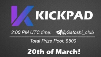 Join the AMA of Satoshi Club x KickPad. Rewards: 500 USDT, Marth 20th.