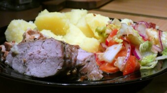 Pork tenderloin in chanterelle sauce