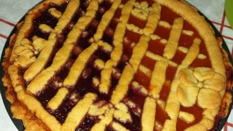 Foodbook #633 strawberry pasta frola (Pasta flora)