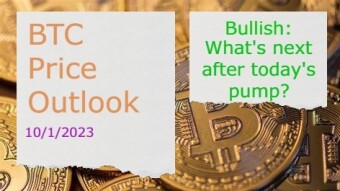 BTC Price Outlook(10/1/2023) - What's next after today's pump?