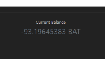What is this? My BAT balance went negative!