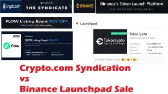Comparison between Crypto.com Syndication & Binance Launchpool Sale