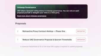 Second Uniswap Proposal Also Fails to Reach Minimum Vote Threshold
