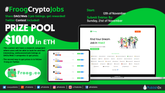 Froog Contest! $1000 in ETH Prizes for 60 Users!