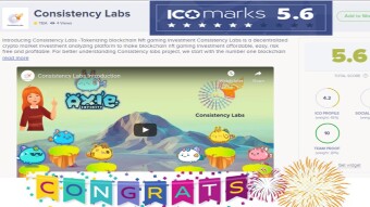 Consistency Labs private sale is featuring live on ICO markks