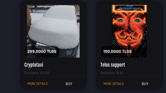 NFT on the Telos blockchain - AreaxNFT review