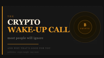 The Crypto Wake-Up Call Most People Will Ignore (And Why That's Actually Good For You)
