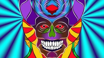 Devil abstract nft art.