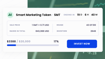19 days left until the end of SMT's ICO !