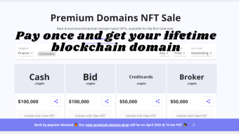 Finance category on Unstoppable Domains | Premium domains NFT's for sale