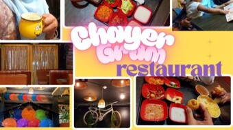 A delightful evening spent with the family in Chayer Gram restaurant.