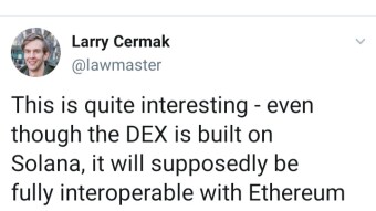 FTX will launch a decentralized exchange on the Solana blockchain