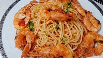 Foodbook #541 Shrimp Linguine Pasta