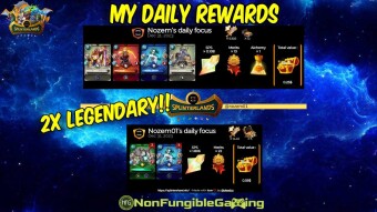 Splinterlands: My daily rewards in Silver League.