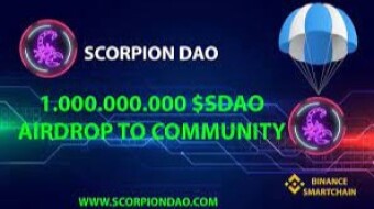 Free 50000 SDAO - Scorpian DAO Airdrop