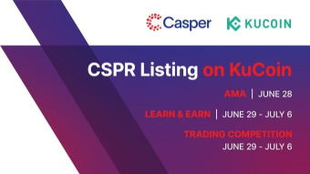 📢 Kucoin Exchange X Casper 👉 Learn & Earn to Win a Share of a 250,000 $CSPR Prize Pool!
