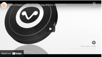 Index Coop's icETH - Provide liquidity for icETH/ETH