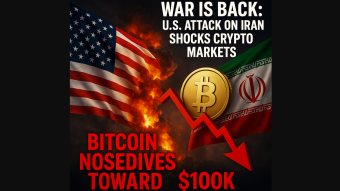 War Is Back: U.S. Attack on Iran Shocks Crypto Markets – Bitcoin Nosedives Toward $100K