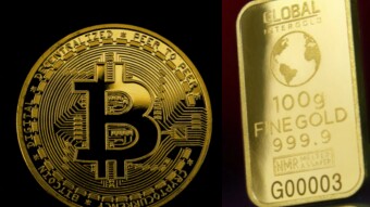 Peter Schiff Gold and Bitpay Bitcoin working as Business is Business