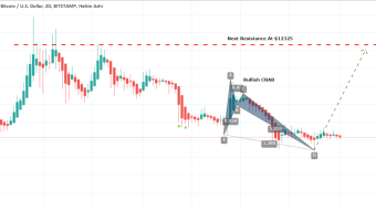 A Harmonic Move's Push Can Lead The Bitcoin To Hit The Next Resistance Level At $12325