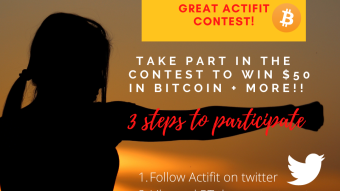 Actifit Twitter Contest: Win $50 in BTC + 10 free accounts with Hive delegation