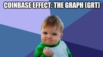 The Coinbase Effect boosts The Graph (GRT)