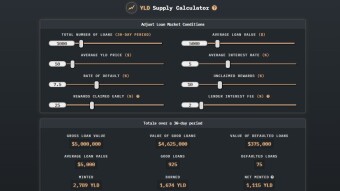 Yield (YLD) Reveals Token Supply Dashboard in Run-up to Mainnet Launch