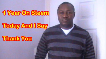 1 Year On Steem Today And I Say Thank You