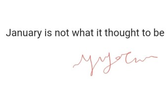 January is not what it thought to be