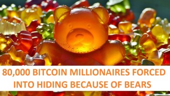 80,000 Bitcoin millionaires looses their millionaire status during the current Bear Market