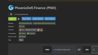 АIrdrop Phoenix Defi Finance 8 $ Listed on JULSWAP & Pancakeswap