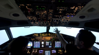 Today, as part of training, fly a Boeing 737 plane as a pilot in a flight simulator - My Actifit Report Card: May 21 2023