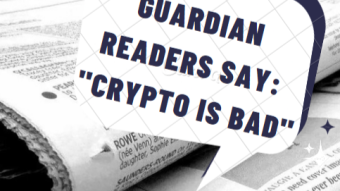 What the papers say: Reviewing the Guardian comments to Crypto news