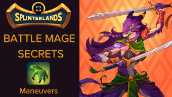 Splinterlands Weekly Challenge Battle BATTLE MAGE SECRETS! Maneuvers and Inspire is a good combination
