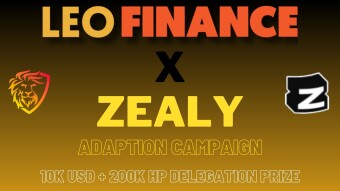 Introducing the Zealy X Leofinance adaption campaign | 10k USD + 200 HP delegation prize