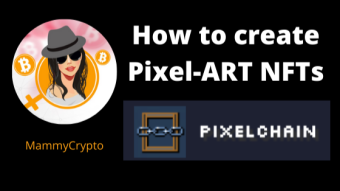 PixelChain NFT - How to create pixel art on the blockchain OpenSea Marketplace