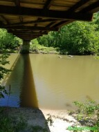 Standing under the new bridge, last one got washed out 10 years ago