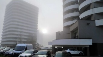 Friday was all dark and foggy - strange