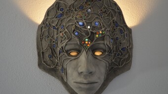 "THE MASK" Handcrafted Ceramic-Glass Mask
