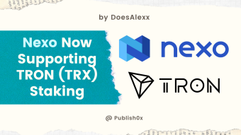 Nexo Now Supporting TRON (TRX) Staking