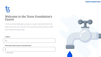 Get free Tezos from the Tezos Foundation's Faucet